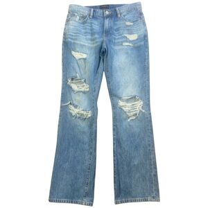 Lucky Brand Men’s Distressed Jeans 30x32 Medium Wash Straight Leg